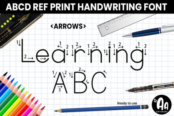 Abcd Ref Arrows: A Practical Display Font for Learning and Teaching