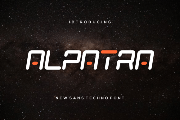 Alpatra: A Techno Display Font for Modern Design