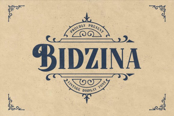 Bidzina: A Vintage-Style Font for Timeless Design