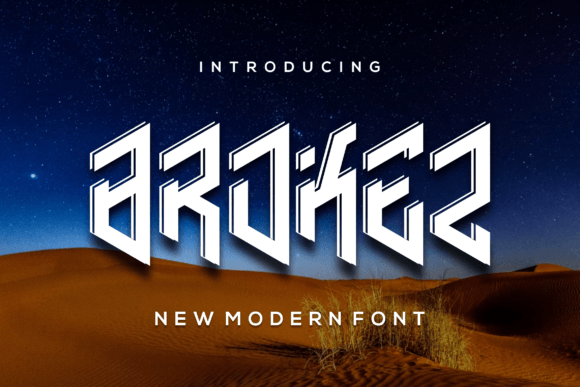 Brokez: A Bold, Futuristic Font for Modern Design