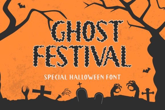 Ghost Festival: A Spooky and Stylish Display Font for Halloween Designs