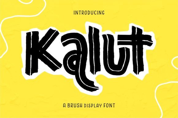 Kalut: A Versatile and Stylish Brush Display Font for Every Project