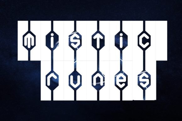 Mistic Runes: A Unique Display Font for Creative Projects