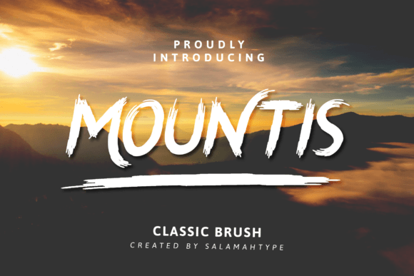 Mountis: A Stylish Brush Font for Creative Expression