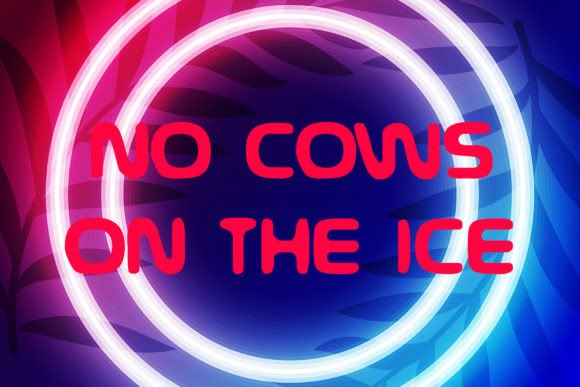 No Cows on the Ice: A Fun and Functional Font for Every Project