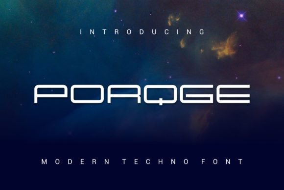 Porqge: A Modern Display Font for Stylish Designs