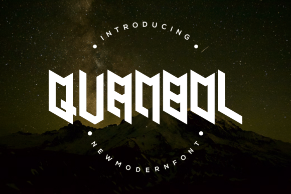 Quanbol: A Modern Display Font for Creative Excellence
