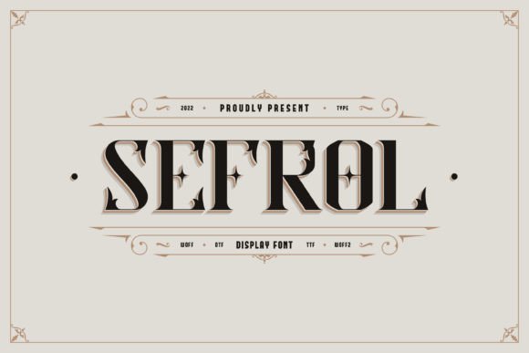 Sefrol: A Bold Vintage Font for Creative Designs