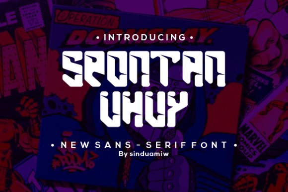 Spontan Uhuy: A Bold and Versatile Display Font for Creative Projects